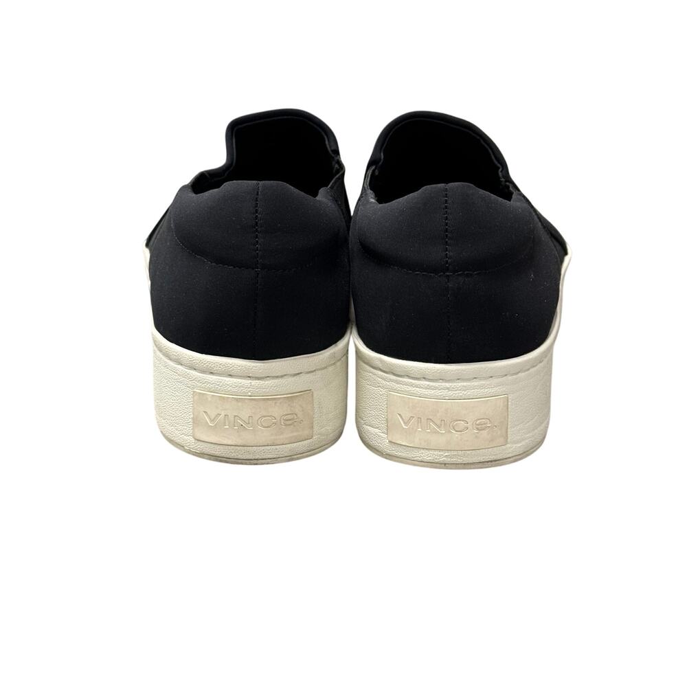 Vince Warren Black Platform Slip-On Euc - image 7